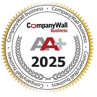 Bonitetna ocena CompanyWall AA+ 2025 družbe NAZA d.o.o.